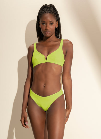  Maaji Mellow Green Victory V Wire Bralette Bikini Top