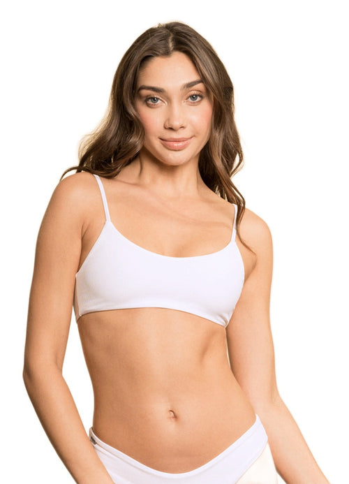 Alternative image -  Maaji Simly White Lanai Sporty Bralette Bikini Top