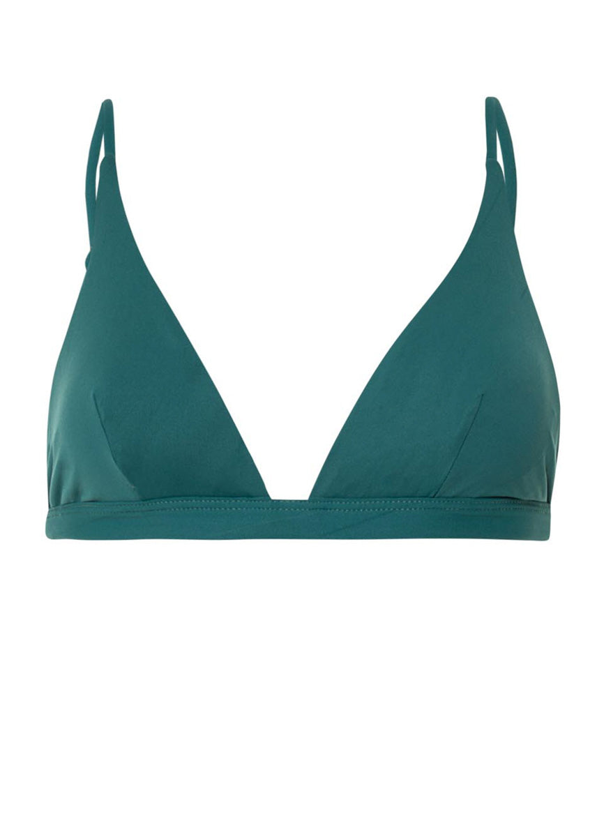 Maaji Brunswick Green Ivy Fixed Triangle Bikini Top