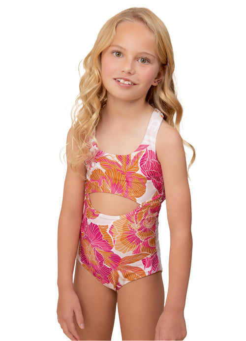 Main image -  Maaji Mexican Floral Confetti Girls One Piece Set