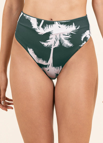 Thumbnail - Maaji Eucaliyptus Green Suzy Q High Rise/High Leg Bikini Bottom - 2
