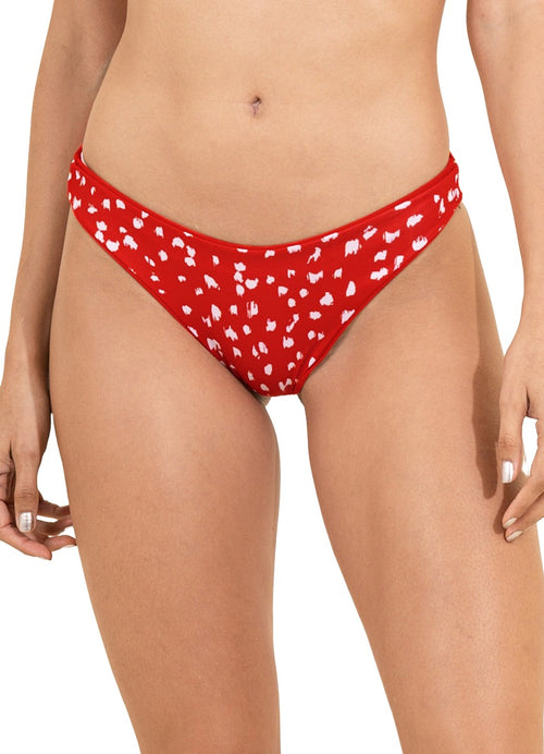 Hover image -  Maaji Red Camelia Sublimity Classic Bikini Bottom